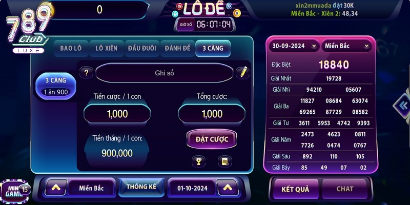 Một số loại hình lô đề 789Club thịnh hành nhất