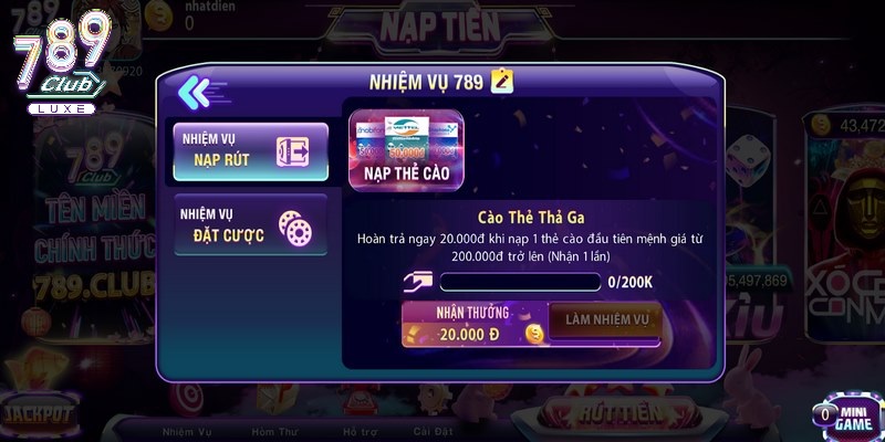 Nhiệm vụ hàng ngày nhận về tay nhiều phần quà